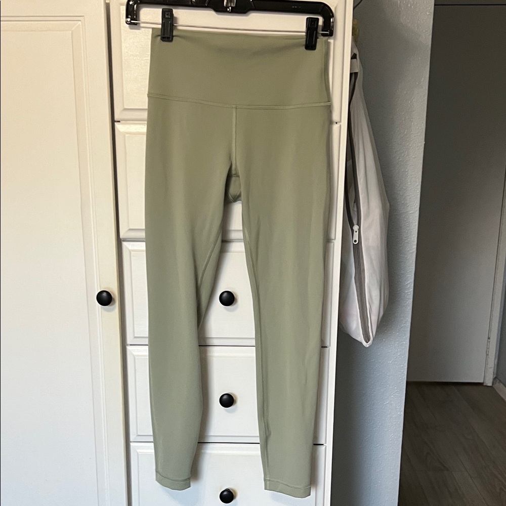 Lululemon Sage/ Olive Green High-Waisted Leggings